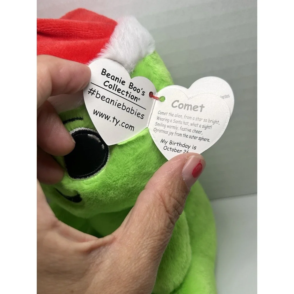 Ty Beanie Boos 2025 COMET the Christmas Holiday Alien 